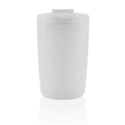 Achat Mug en PP recyclé GRS avec couvercle à bascule - blanc