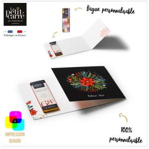 Carte 1 Barre 10g 68% Mexique avec bague personnalisable