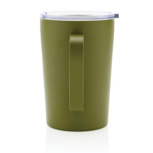 Achat Tasse moderne en acier inoxydable recyclé RCS avec couvercle - vert