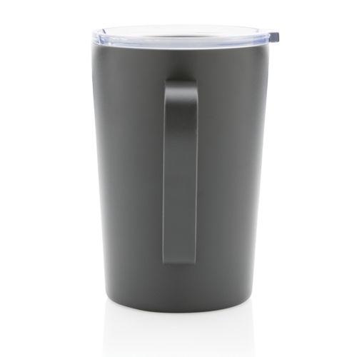 Achat Tasse moderne en acier inoxydable recyclé RCS avec couvercle - anthracite
