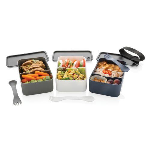 Achat Lunch box avec cuichette en rPP GRS - gris
