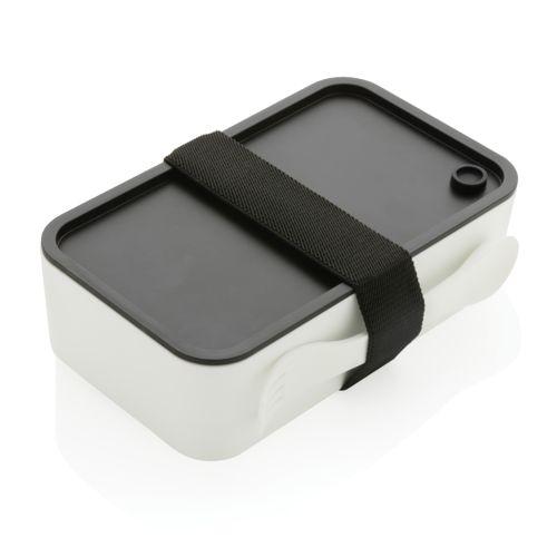 Achat Lunch box avec cuichette en rPP GRS - blanc