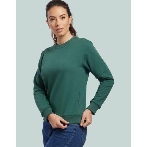 Achat Sweat Unisexe coton bio Made in France VOLTAIRE - vert bouteille