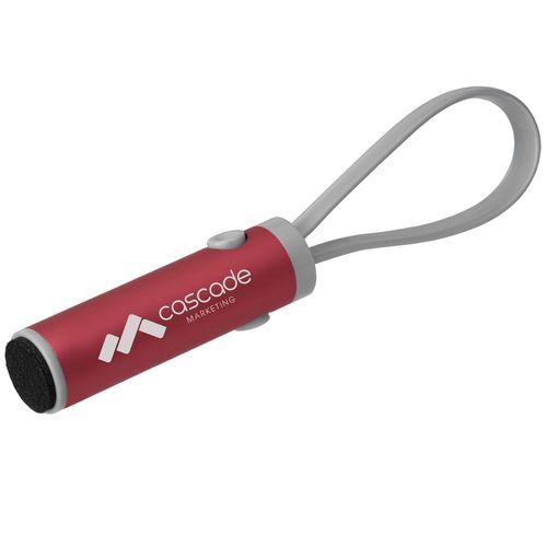 Achat Porte-clés chargeur de téléphone & nettoyeur d'écran - rouge