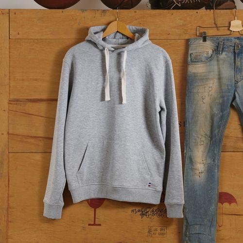 Achat Sweat à capuche / Hoodie HOODIE - Made in France - gris chiné