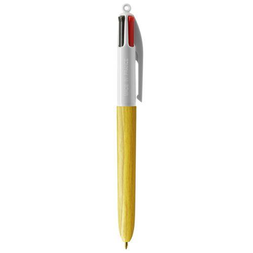 Achat BIC® 4 Colours Wood Style - Made in France - jaune