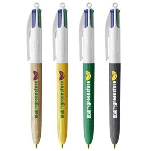 BIC® 4 Colours Wood Style - Made in France