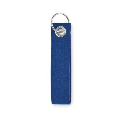 Achat Porte-clés en feutre RPET SUORA - bleu royal