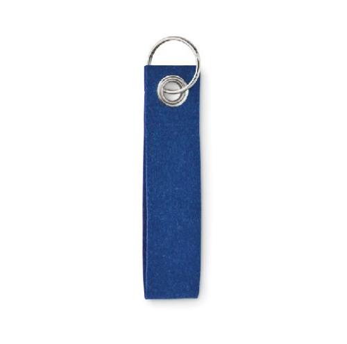 Achat Porte-clés en feutre RPET SUORA - bleu royal
