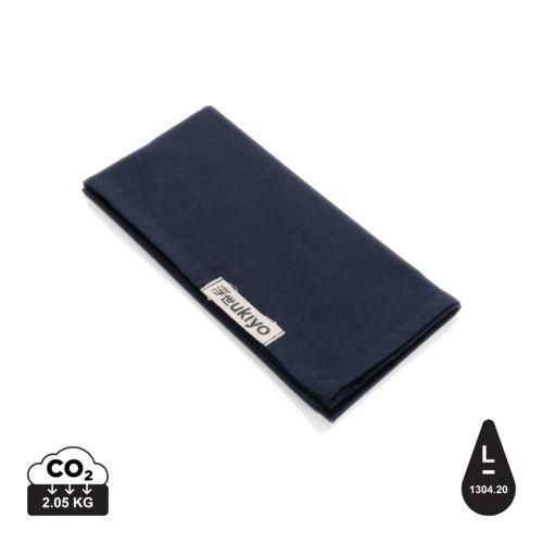 Achat Set de 4 serviettes de table Ukiyo en rcotton 180gr Aware™ - bleu marine