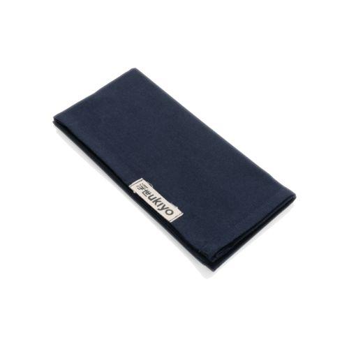 Achat Set de 4 serviettes de table Ukiyo en rcotton 180gr Aware™ - bleu marine