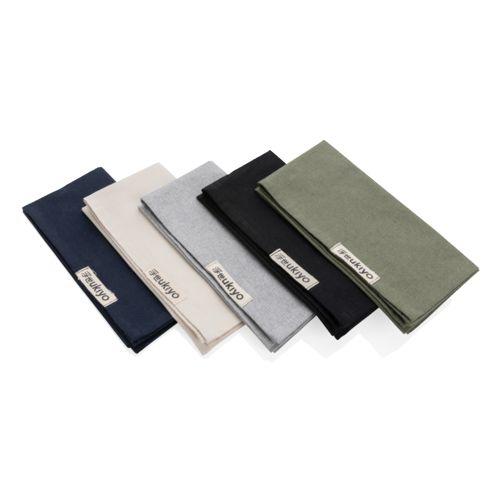 Achat Set de 4 serviettes de table Ukiyo en rcotton 180gr Aware™ - gris