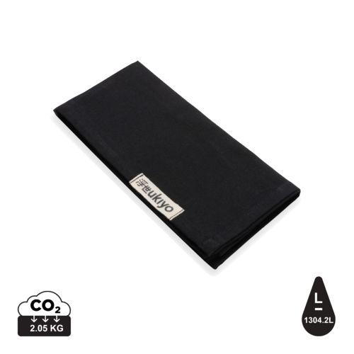 Achat Set de 4 serviettes de table Ukiyo en rcotton 180gr Aware™ - noir