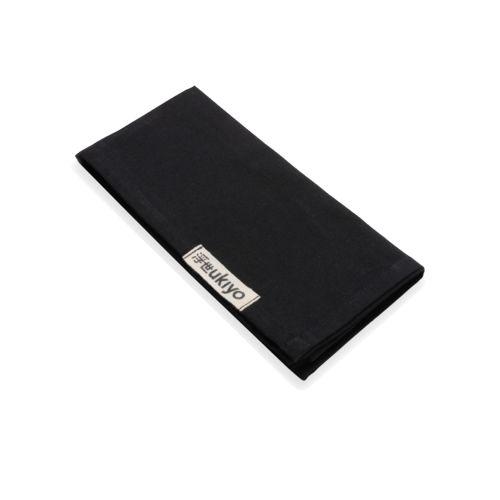 Achat Set de 4 serviettes de table Ukiyo en rcotton 180gr Aware™ - noir