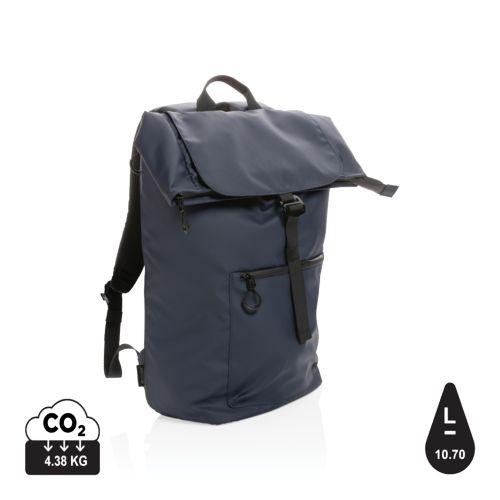 Achat Impact AWARE™ RPET Water resistant 15.6"laptop backpack - bleu marine