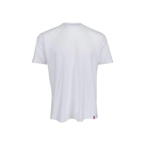 Achat T-Shirt Homme Made in France Col Rond Bord Cote MAURICE - blanc