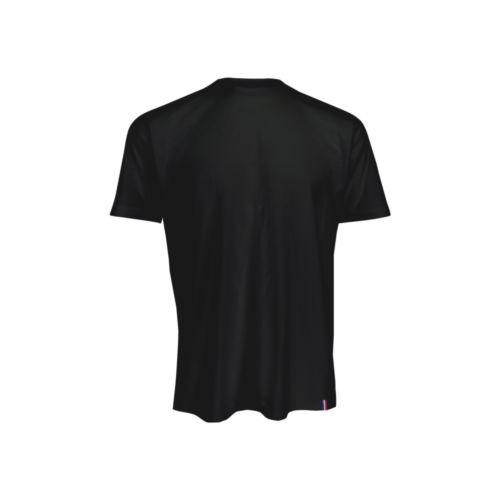Achat T-Shirt Homme Made in France Col Rond Bord Cote MAURICE - noir
