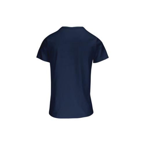 Achat T-Shirt Femme Made in France Col Rond Colletage JEANNETTE - bleu marine