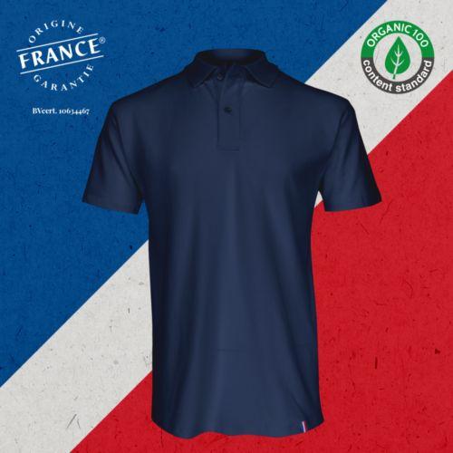 Achat Polo Homme Made in France Maille Piquée PAUL - bleu marine