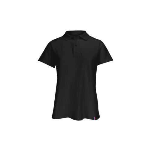Achat Polo Femme Made in France Maille Piquée PAULETTE - noir