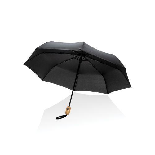 Achat Parapluie 21" automatique rPET 190T et bambou Impact AWARE™ - noir
