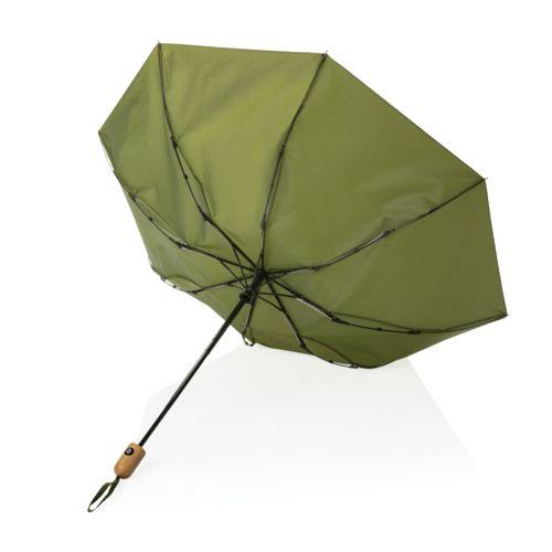 Achat Parapluie 21" automatique rPET 190T et bambou Impact AWARE™ - vert