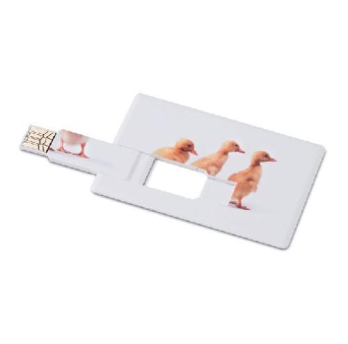 Achat Creditcard. USB flash 4GB MEMORAMA - blanc