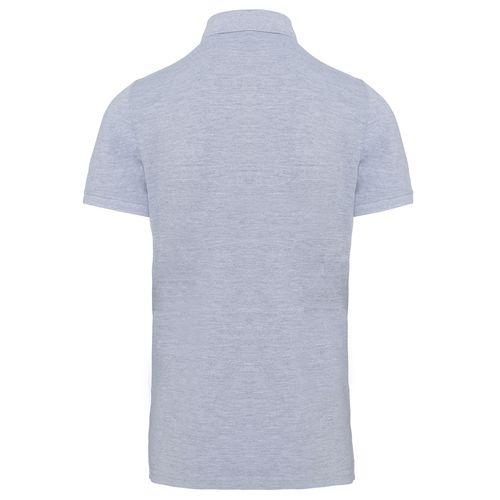 Achat Polo col boutons pression manches courtes homme - gris oxford
