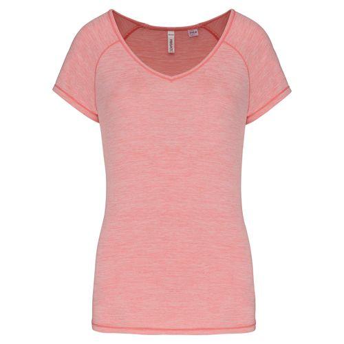 Achat T-shirt de sport écoresponsable femme - rose mélangé