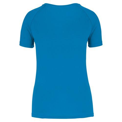 Achat T-shirt de sport à col rond recyclé femme - bleu aqua