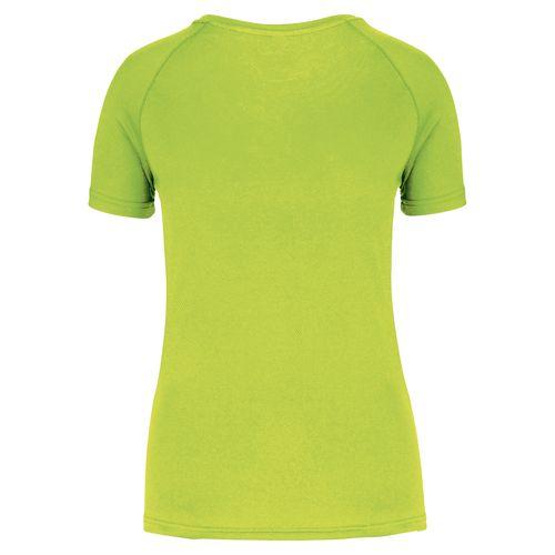 Achat T-shirt de sport à col rond recyclé femme - vert citron
