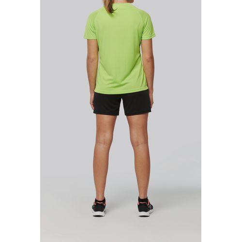 Achat T-shirt de sport à col rond recyclé femme - noir