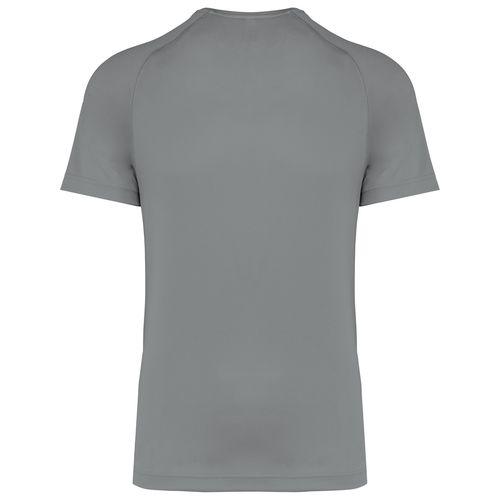 Achat T-shirt de sport à col rond recyclé homme - gris doux