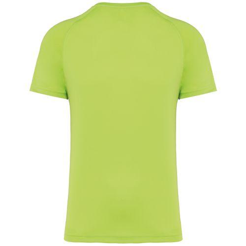 Achat T-shirt de sport à col rond recyclé homme - vert citron