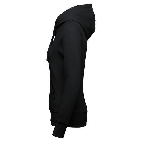 Achat Sweat-shirt écoresponsable zippé à capuche femme - noir