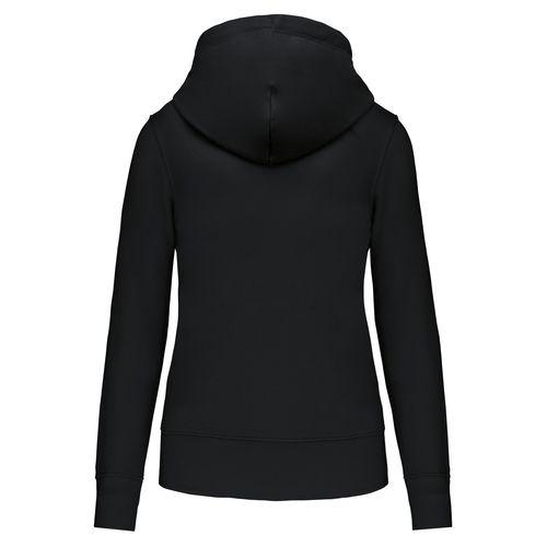 Achat Sweat-shirt écoresponsable zippé à capuche femme - noir