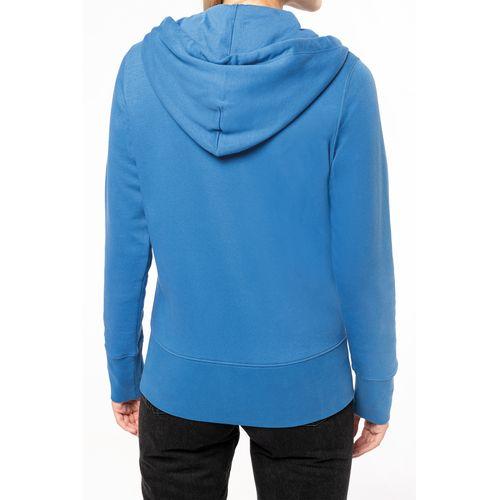 Achat Sweat-shirt écoresponsable zippé à capuche femme - gris oxford