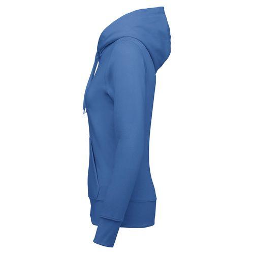 Achat Sweat-shirt écoresponsable à capuche femme - bleu royal clair