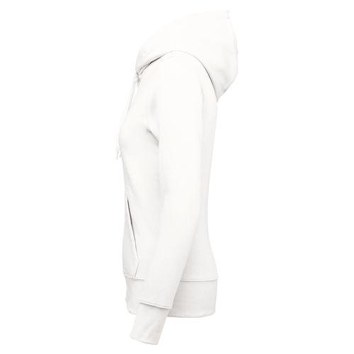Achat Sweat-shirt écoresponsable à capuche femme - blanc