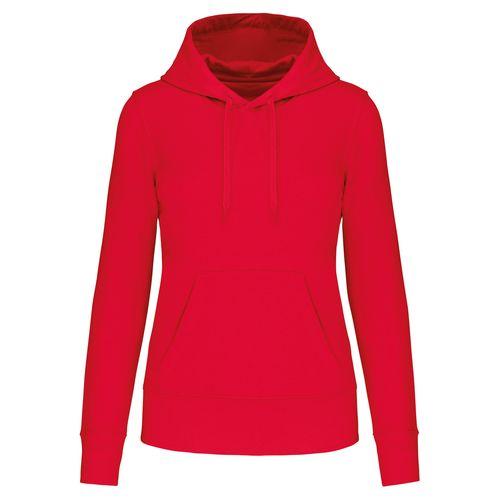 Achat Sweat-shirt écoresponsable à capuche femme - rouge