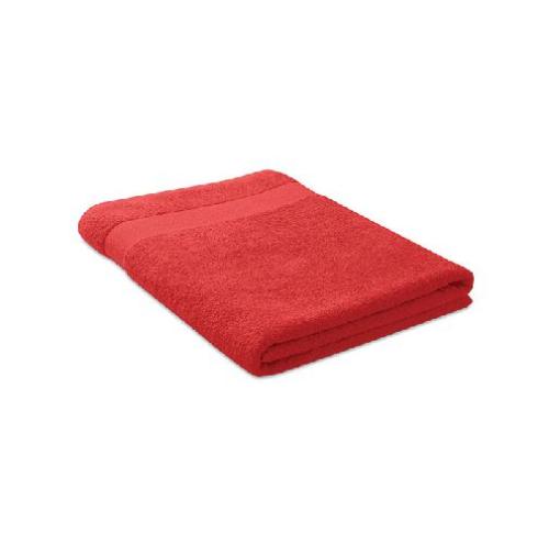 Achat Serviette coton bio 180x100 MERRY - rouge