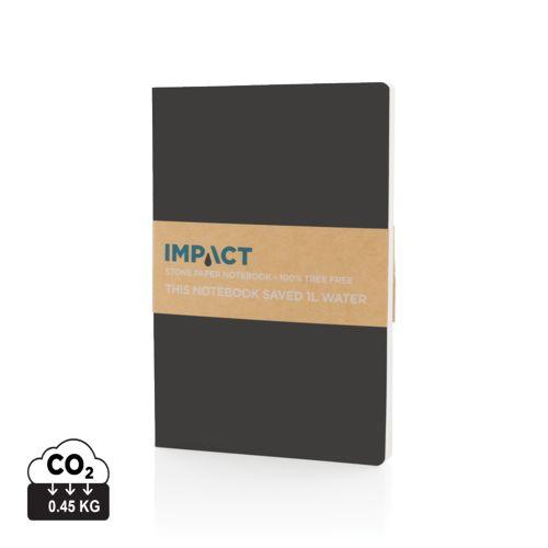 Achat Carnet A5 à couverture souple avec papier minéral IMPACT - noir