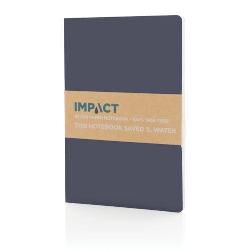 Achat Carnet A5 à couverture souple avec papier minéral IMPACT - bleu marine