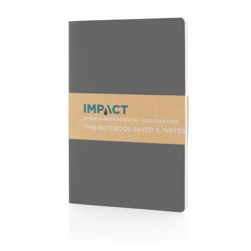 Achat Carnet A5 à couverture souple avec papier minéral IMPACT - anthracite