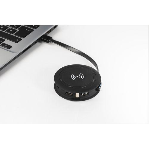 Achat chargeur induction 4 hub USB 2.0 - Stock - noir