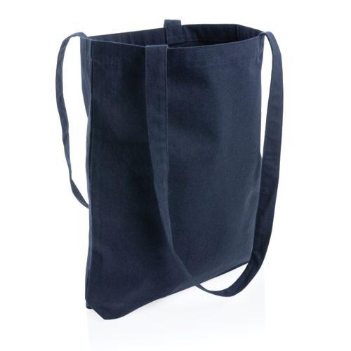 Achat Sac shopping type Tote bag Impact en coton recyclé AWARE™ - bleu marine