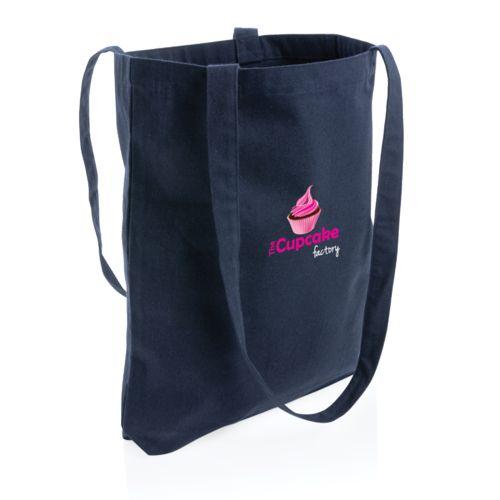 Achat Sac shopping type Tote bag Impact en coton recyclé AWARE™ - bleu marine