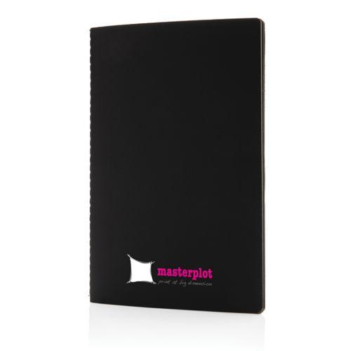 Achat Carnet de notes A5 avec couverture souple et bord coloré - noir