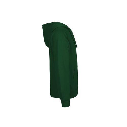 Achat Sweat capuche zippé homme - vert bouteille