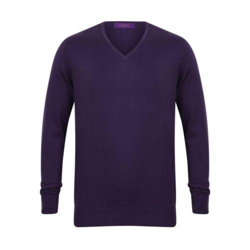 Achat Pull col V homme - pourpre